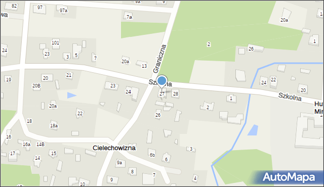 Cielechowizna, Cielechowizna, 27, mapa Cielechowizna