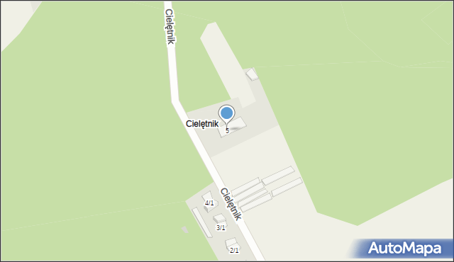 Cielętnik, Cielętnik, 5, mapa Cielętnik