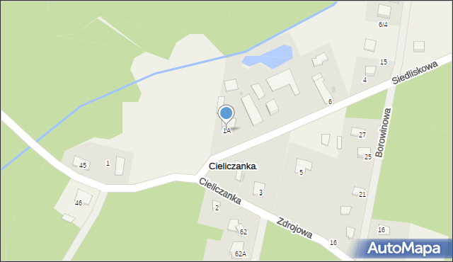 Cieliczanka, Cieliczanka, 1A, mapa Cieliczanka