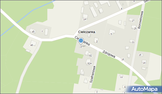 Cieliczanka, Cieliczanka, 2, mapa Cieliczanka