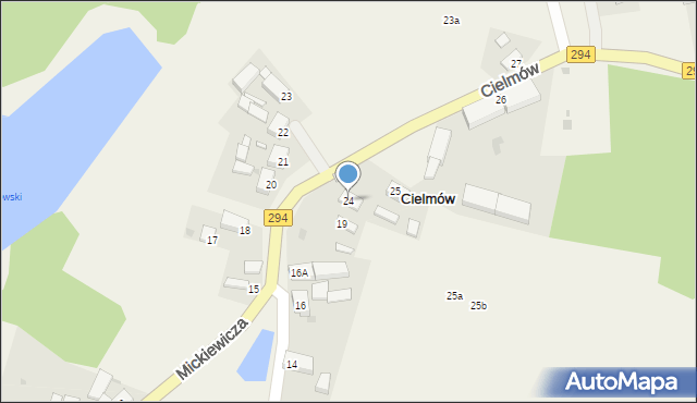 Cielmów, Cielmów, 24, mapa Cielmów