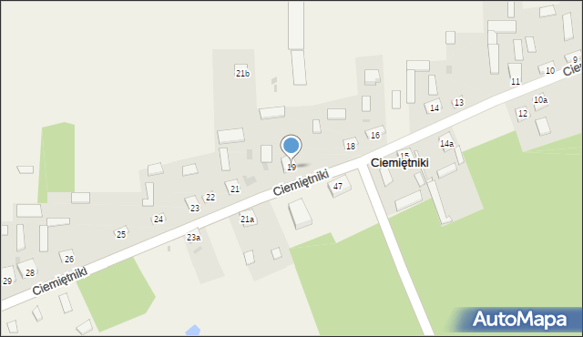 Ciemiętniki, Ciemiętniki, 19, mapa Ciemiętniki