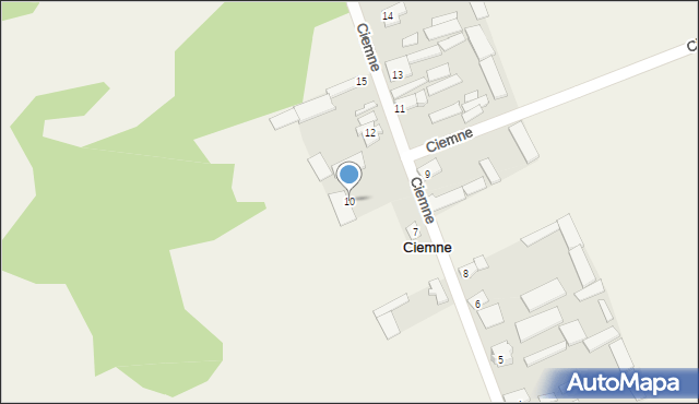 Ciemne, Ciemne, 10, mapa Ciemne