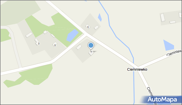 Ciemniewko, Ciemniewko, 7, mapa Ciemniewko