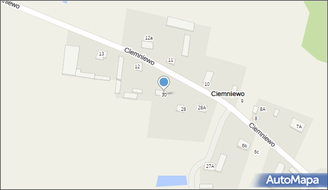 Ciemniewo, Ciemniewo, 30, mapa Ciemniewo