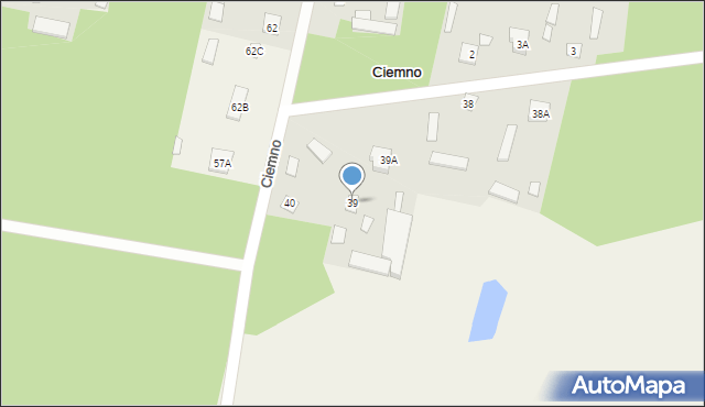 Ciemno, Ciemno, 39, mapa Ciemno