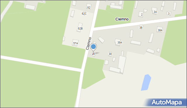 Ciemno, Ciemno, 40, mapa Ciemno