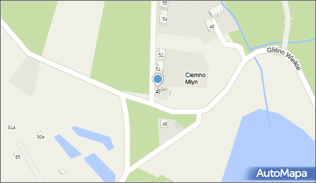 Ciemno, Ciemno, 49, mapa Ciemno