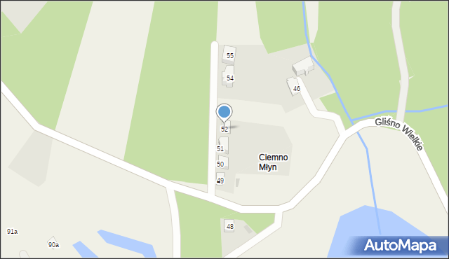 Ciemno, Ciemno, 52, mapa Ciemno