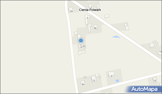 Cienia-Folwark, Cienia-Folwark, 4, mapa Cienia-Folwark