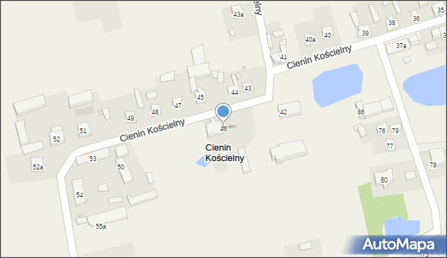 Cienin Kościelny, Cienin Kościelny, 46, mapa Cienin Kościelny
