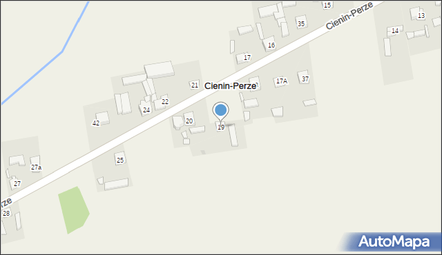 Cienin-Perze, Cienin-Perze, 19, mapa Cienin-Perze