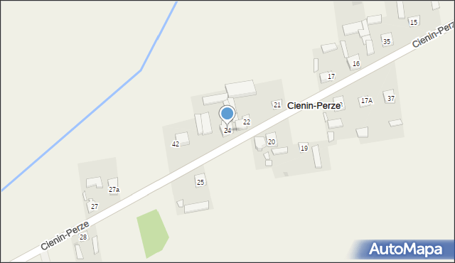 Cienin-Perze, Cienin-Perze, 24, mapa Cienin-Perze