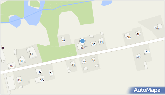 Cienin Zaborny-Parcele, Cienin Zaborny-Parcele, 53A, mapa Cienin Zaborny-Parcele