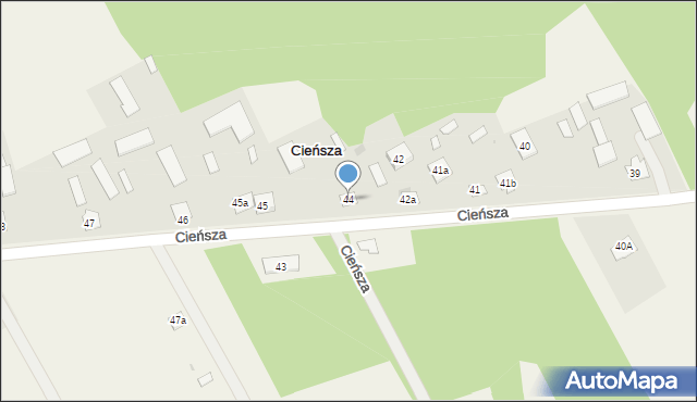 Cieńsza, Cieńsza, 44, mapa Cieńsza