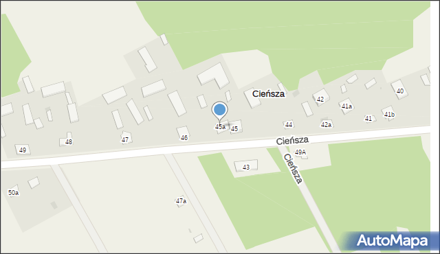 Cieńsza, Cieńsza, 45a, mapa Cieńsza