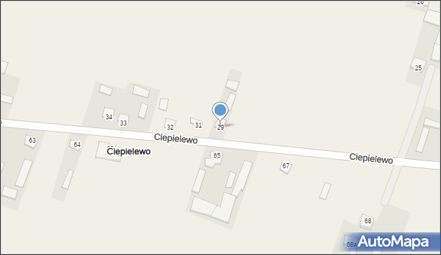 Ciepielewo, Ciepielewo, 29, mapa Ciepielewo