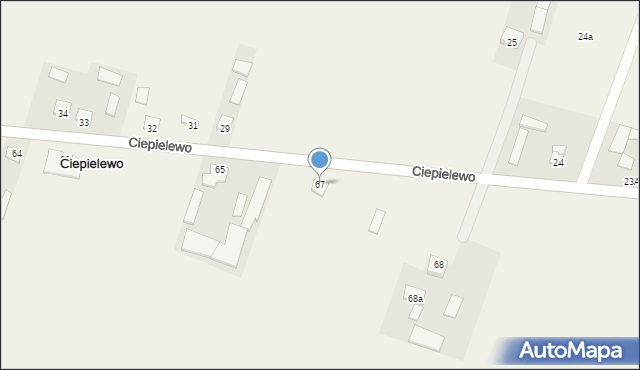 Ciepielewo, Ciepielewo, 67, mapa Ciepielewo