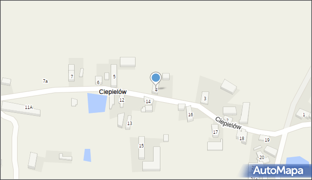 Ciepielów, Ciepielów, 4, mapa Ciepielów