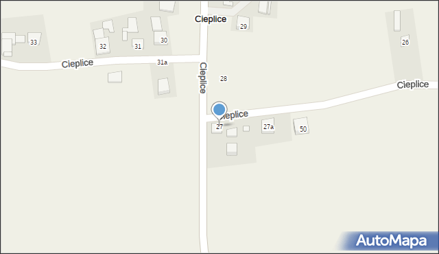 Cieplice, Cieplice, 27, mapa Cieplice