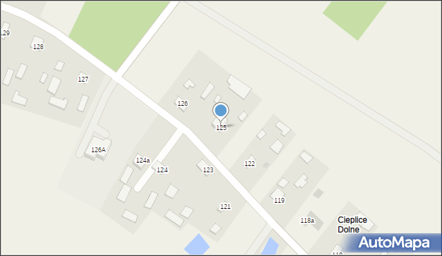 Cieplice, Cieplice, 125, mapa Cieplice