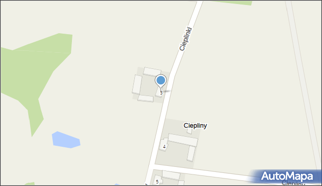 Cieplinki, Cieplinki, 3, mapa Cieplinki