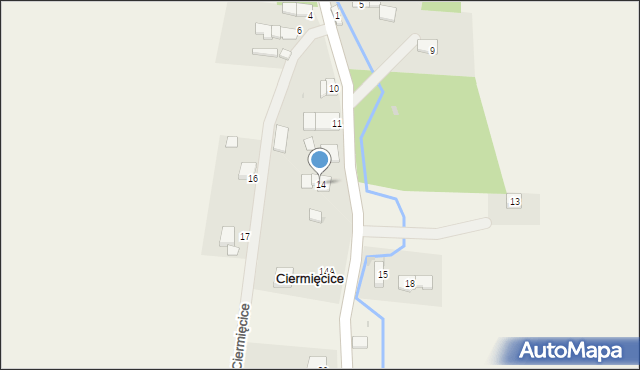 Ciermięcice, Ciermięcice, 14, mapa Ciermięcice