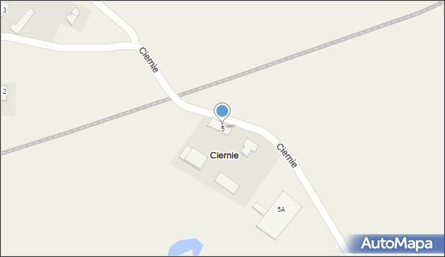 Ciernie, Ciernie, 5, mapa Ciernie