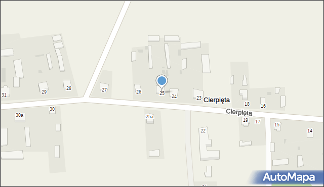 Cierpięta, Cierpięta, 25, mapa Cierpięta