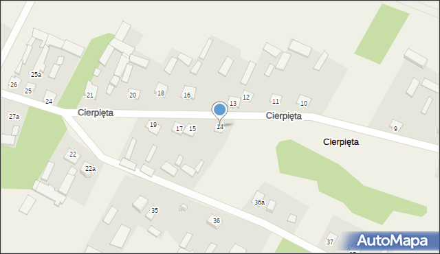 Cierpięta, Cierpięta, 14, mapa Cierpięta