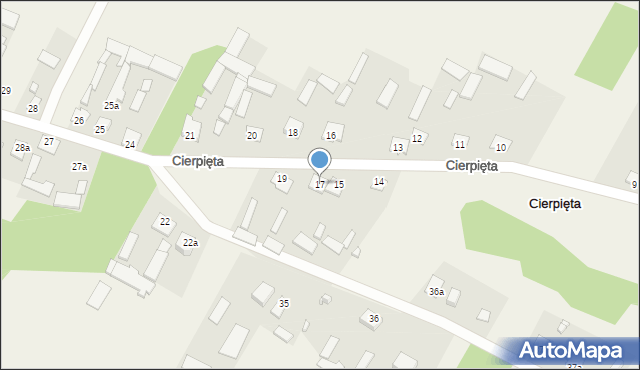 Cierpięta, Cierpięta, 17, mapa Cierpięta