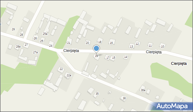 Cierpięta, Cierpięta, 19, mapa Cierpięta