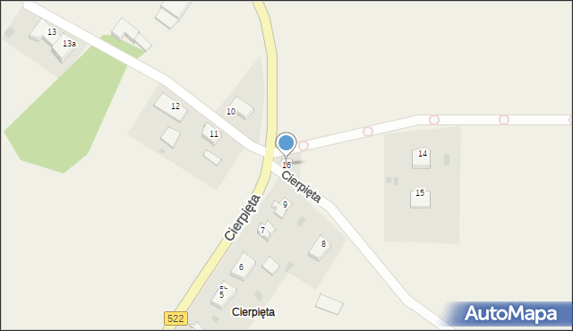 Cierpięta, Cierpięta, 16, mapa Cierpięta