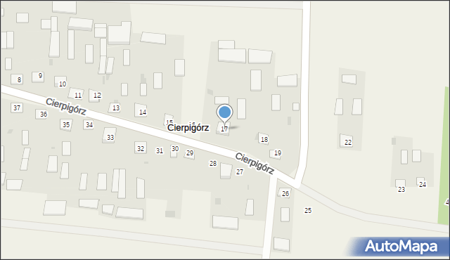 Cierpigórz, Cierpigórz, 17, mapa Cierpigórz