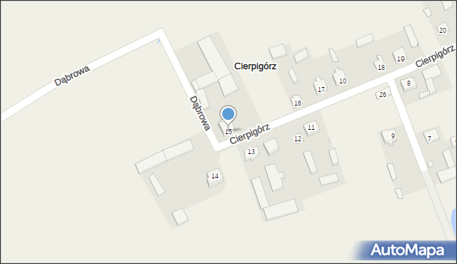 Cierpigórz, Cierpigórz, 15, mapa Cierpigórz