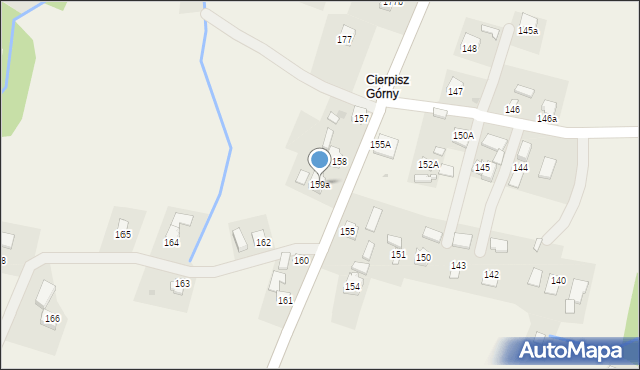 Cierpisz, Cierpisz, 159a, mapa Cierpisz