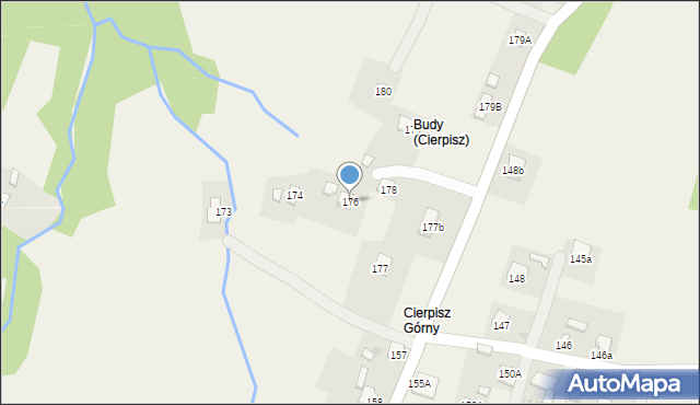 Cierpisz, Cierpisz, 176, mapa Cierpisz