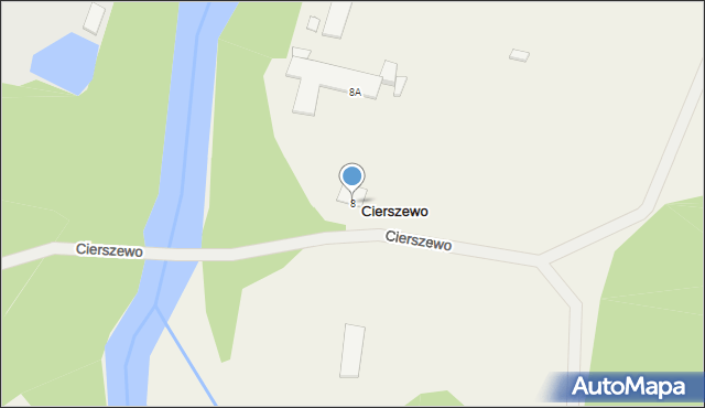 Cierszewo, Cierszewo, 8, mapa Cierszewo