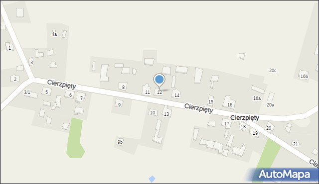 Cierzpięty, Cierzpięty, 12, mapa Cierzpięty