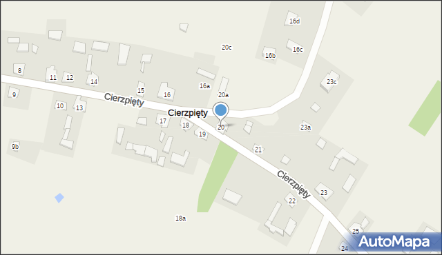 Cierzpięty, Cierzpięty, 20, mapa Cierzpięty