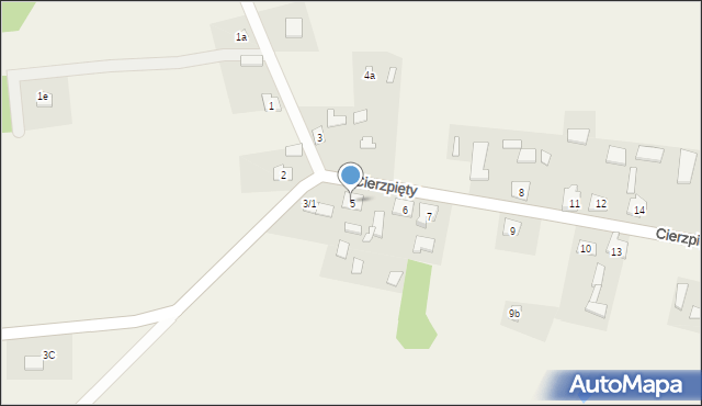 Cierzpięty, Cierzpięty, 5, mapa Cierzpięty