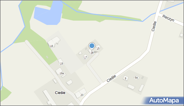 Cieśle, Cieśle, 16, mapa Cieśle