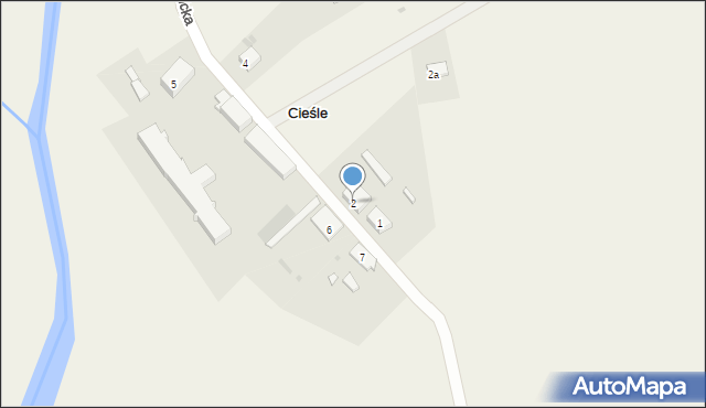 Cieśle, Cieśle, 2, mapa Cieśle