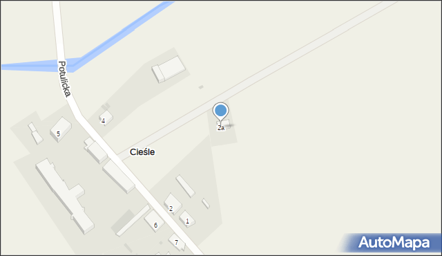 Cieśle, Cieśle, 2a, mapa Cieśle