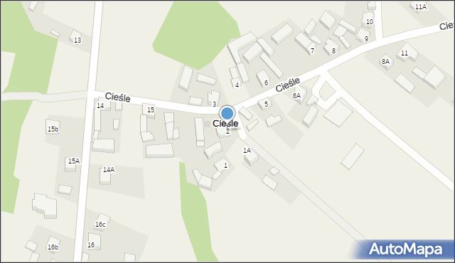 Cieśle, Cieśle, 2, mapa Cieśle