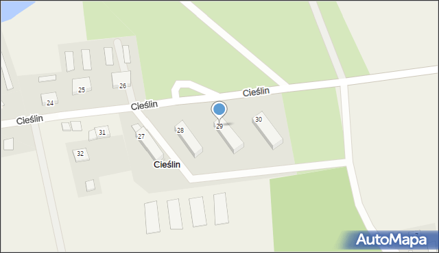 Cieślin, Cieślin, 29, mapa Cieślin