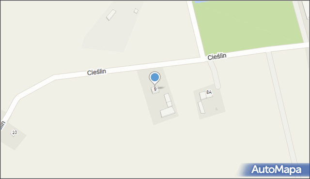 Cieślin, Cieślin, 9, mapa Cieślin