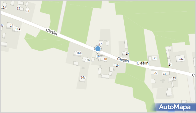 Cieślin, Cieślin, 16, mapa Cieślin