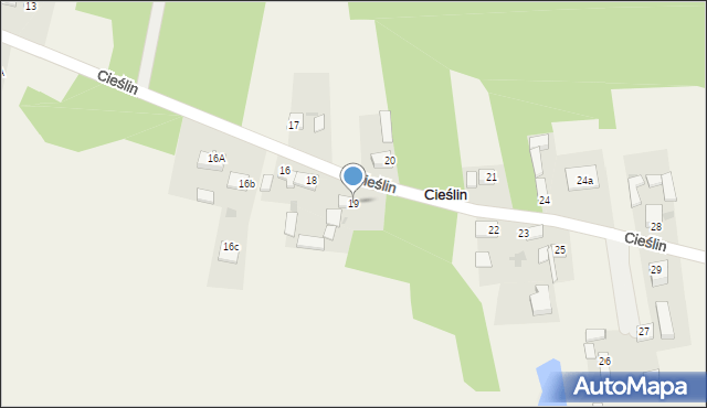 Cieślin, Cieślin, 19, mapa Cieślin