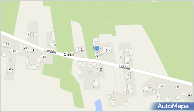 Cieślin, Cieślin, 24, mapa Cieślin